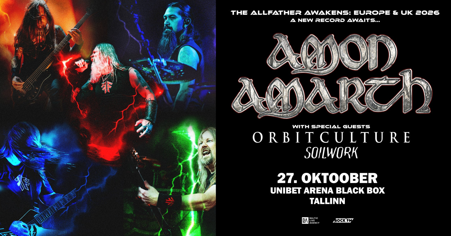Event artwork: Amon Amarth + Orbit Culture + Soilwork 2026