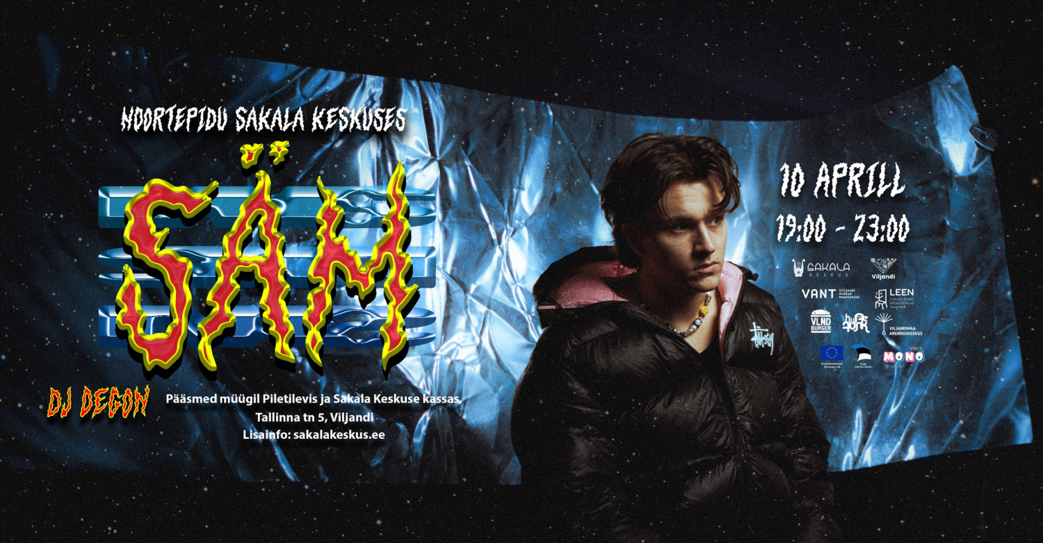 Hea noor!!Kutsume sind 10. aprillil kell 19 Sakala Keskusesse lõbusale õhtule hea muusika, sõprade ja rõõmsate emotsioonidega.Muusikat mängib DJ Degon.Avatud on