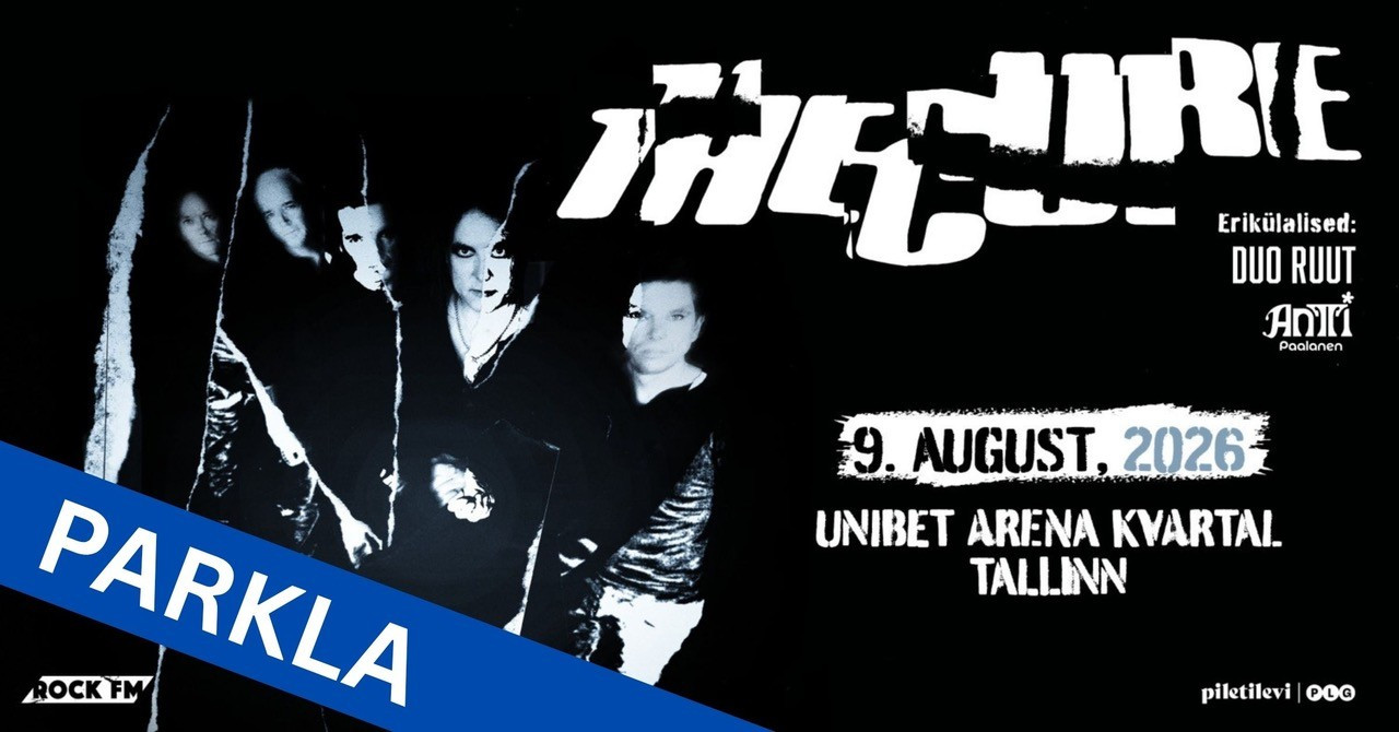 Legendaarne Briti rokkbänd The Cure esineb pühapäeval esimest korda Eestis! Kui plaanid tulla autoga, siis saad juba nüüd osta ametliku parklapileti Unibet Aren