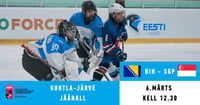 BIH - SGP / IIHF naiste jäähoki MM III divisjoni B-grupi turniir Kohtla-Järvel