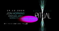 Nordic Pulse RITUAL / Jon Hopkins, Kristjan Järvi, Nordic Pulse - Välja müüdud (kl 19.00). Piletid saadaval kl 22.00