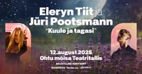 Eleryn Tiit ja Jüri Pootsmann Ohtu mõisa Teatritallis