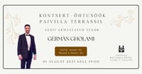 Kontsert - õhtusöök Paivilla terassil: Germàn Gholami