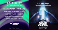 PARKLAPILET David Guetta ja Steve Aoki+Alan Walker combo