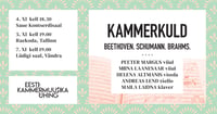 Kammerkuld. Beethoven. Schumann. Brahms