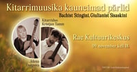 Kitarriduo Jelena Ossipova- Kristjan Tamm kontserdisari ''Kitarrimuusika kauneimad pärlid"