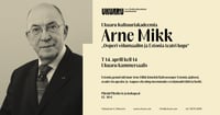 Ukuaru Kultuuriakadeemia Arne Mikk ''Ooperi võlumaailm ja Estonia teatri lugu''