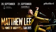 Jäävad ära: Matthew Lee kontserdid 20.-21.09