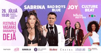 Festivāls 'Vasaras Daugavpils dejā'. Sabrina, Culture Beat, Bad Boys Blue, Joy.