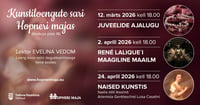 Evelina Vedomi kunstiloengute sari Hopneri Majas. Sarjapilet kolmele loengule