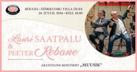 Lauri Saatpalu ja Peeter Rebane akustiline kontsert ''Muusik''