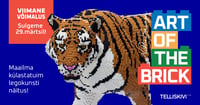 Art Of The Brick - LEGO®kunsti näitus / Flexible ehk Paindlik pilet / Märts / March