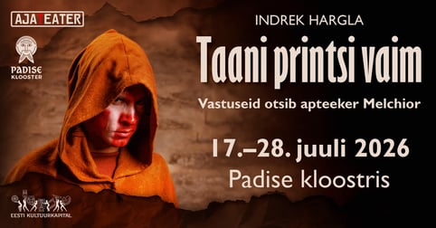 Indrek Hargla suvelavastus ''Taani printsi vaim'' Ajalooline kriminaalpõnevik, kus vastuseid otsib apteeker Melchior
