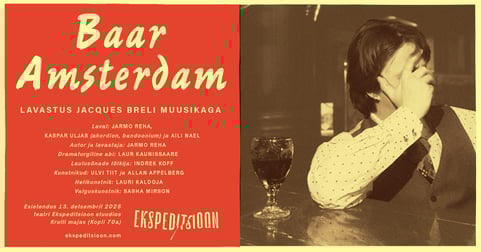 Jääb ära: Baar Amsterdam 15.03