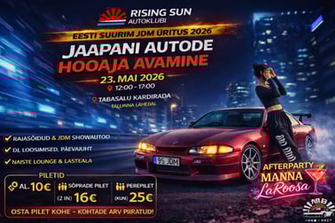Jaapani autode hooaja avamine. Rising Sun Autoklubi