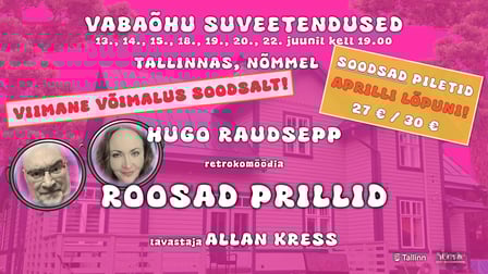 Suvelavastus ''Roosad prillid'', retrokomöödia