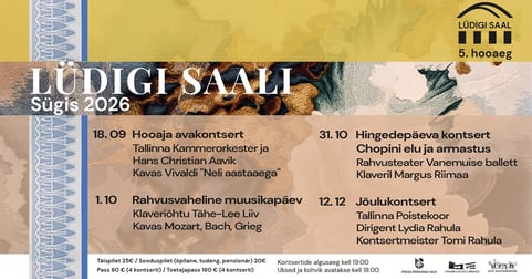 Lüdigi saali sügishooaeg 2026