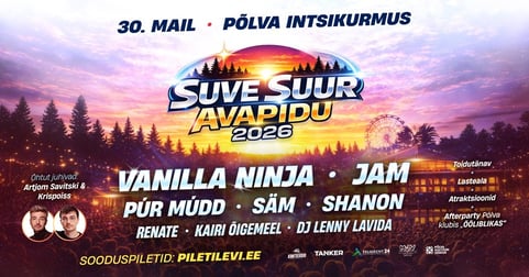 Suve Suur avapidu 2026 Põlvas