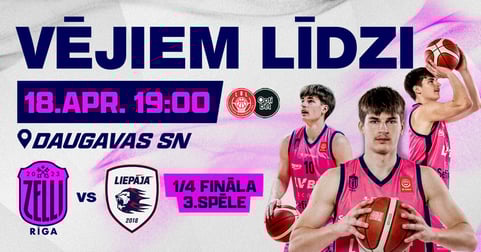 LBL ceturtdaļfināls: Rīgas Zeļļi vs BK Liepāja