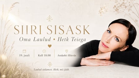 Siiri Sisaski kontsertõhtu Hiieväel