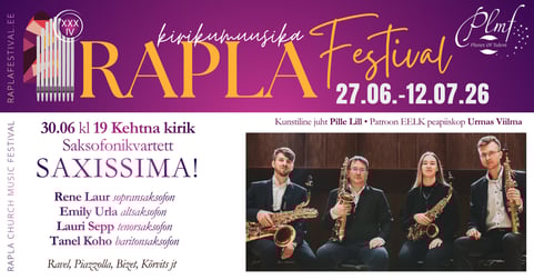 XXXIV Rapla Kirikumuusika Festivali kontsert