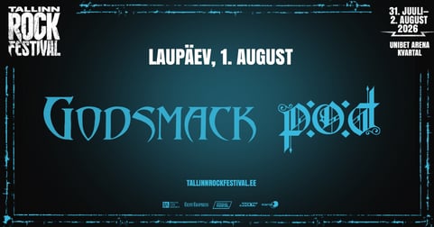 Day 2 - GODSMACK (USA), P.O.D. (USA | Tallinn Rock Festival 2026