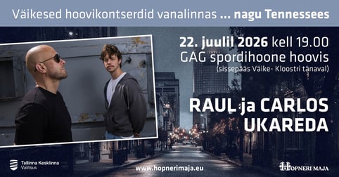 Väikesed hoovikontserdid vanalinnas...nagu Tennessees. Raul ja Carlos Ukareda