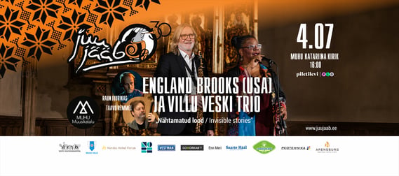 England Brooks (USA) & Villu Veski trio / XXX Muhu Tulevikumuusika Juubelifestival ''Juu Jääb 2026''