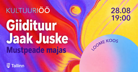 Mustpeade maja giidituur Jaak Juskega