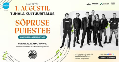 Sõpruse Puiestee - akustiline erikontsert / Kontserdid Tuhala Kultuuritalus 2026