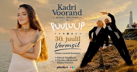 Kadri Voorand ja PUULUUP Vormsi saarel