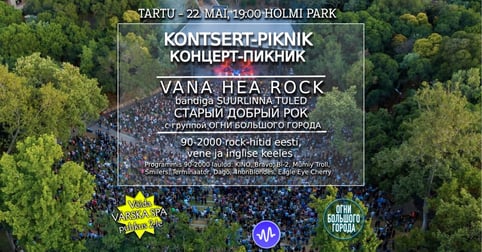 KONTSERT-PIKNIK 90-2000 hitid: KINO, Bi-2, Splin, Bravo, M.Leonidov, Boombox, Smilers, Terminaator