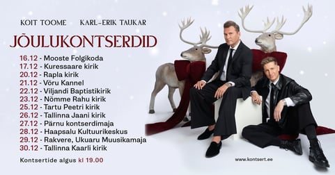 Koit Toome ja Karl-Erik Taukar ''Jõulukontserdid''