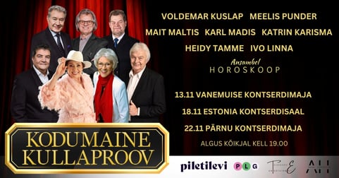 'Kodumaine Kullaproov' vaid kolmel õhtul