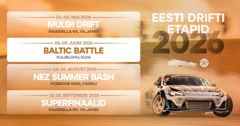 Eesti Drifti Etapid 2026