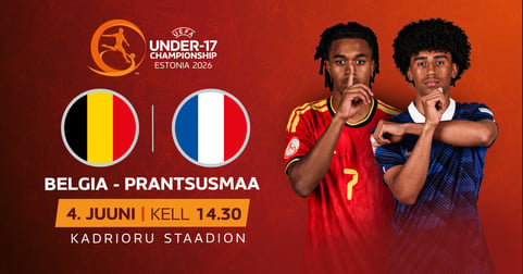 UEFA NOORMEESTE U17 EM-FINAALTURNIIR | POOLFINAAL BELGIA - PRANSTUSMAA