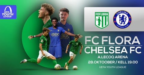 FC Flora vs Chelsea FC | UEFA Youth League / FC Flora Tallinn kodumängud 2026