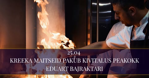 Kreeka maitseid pakub Kivitalus peakokk Eduart Bajraktari / wurde Restoran OREGANO