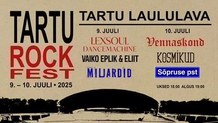 Tartu Rockfest 2025 toob rokifännid Tartusse!