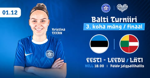 Naiste Balti turniir 2026 | Finaal või 3.koha mäng Eesti osalusel