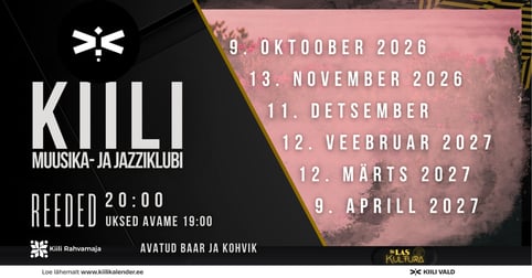 Kiili Muusika- ja Jazziklubi HOOAJAPILET