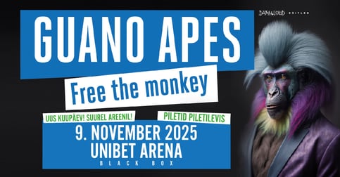 Saksa rokilegendide Guano Apes kontsert kolib Unibet Arenasse. Müüki tulid lisapiletid