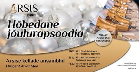 Arsise jõulukontsert ''Hõbedane Jõulurapsoodia''