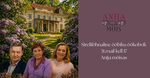 Vestlusõhtu Õnne 13 tegelastega Anija mõisas. Sirelilõhnaline ööbiku öökohvik ''Roll või päriselu?''