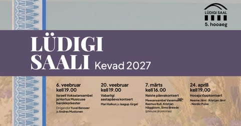 Naiste päevakontsert. Meesansambel Vanemneiu / Lüdigi saali kevadhooaeg 2027