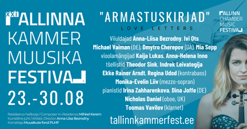 Laupäeval, 23.08 algab tipptasemel Tallinna Kammermuusika Festival