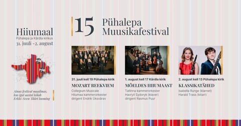 15. Pühalepa muusikafestival: Klassikatähed