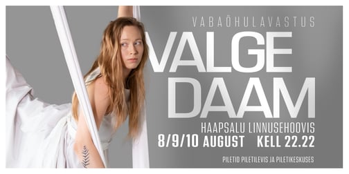 Vabaõhulavastus 'Valge daam' augustis Haapsalu piiskopilinnuses