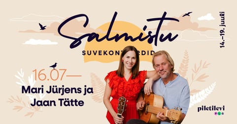 Mari Jürjens ja Jaan Tätte. Salmistu Suvekontserdid