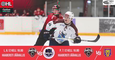 Jääb ära: 6.12 ja 7.12 HC Panter MTÜ